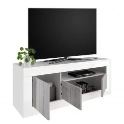 LC Spa Meuble TV Urbino - Gris clair / Blanc 12 LC Spa Meuble TV Urbino - Gris clair / Blanc -Meubles de salon Soldes 1000178444 201029 08593300654 DETAILS P000000001000178444