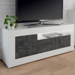 LC Spa Meuble TV Urbino - Gris foncé / Blanc 11 LC Spa Meuble TV Urbino - Gris foncé / Blanc -Meubles de salon Soldes 1000178445 201029 09000700663 MOOD DETAILS P000000001000178445 mood