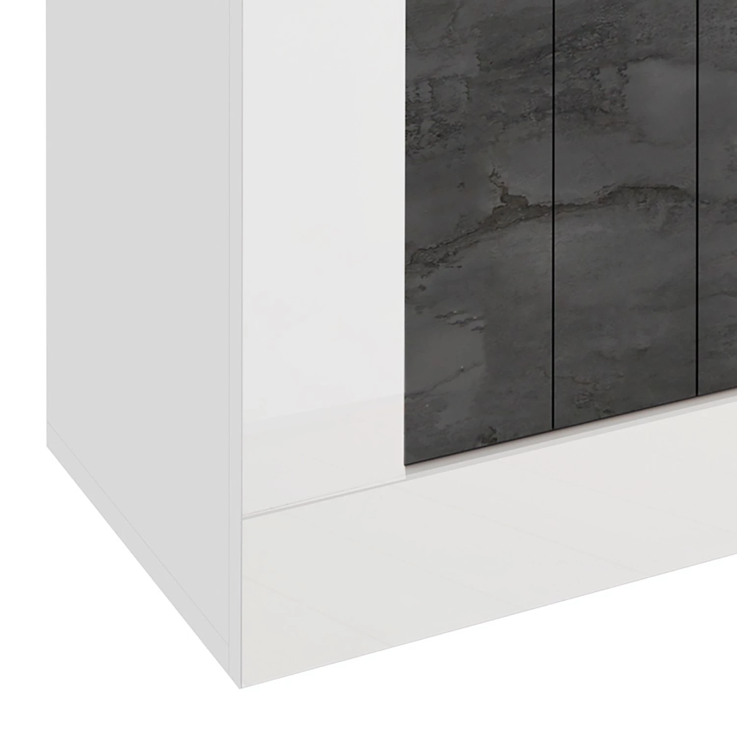 LC Spa Meuble TV Urbino - Gris foncé / Blanc 7 LC Spa Meuble TV Urbino - Gris foncé / Blanc – Image 5