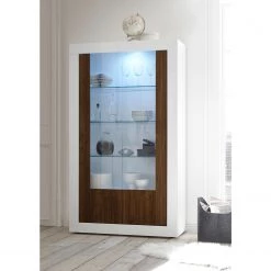 LC Spa Vitrine Urbino - Imitation noisetier / Blanc -Meubles de salon Soldes 1000178447 201029 09005600676 MOOD DETAILS P000000001000178447 mood