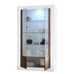 LC Spa Vitrine Urbino - Imitation noisetier / Blanc -Meubles de salon Soldes 1000178447 201029 09010600679 DETAILS P000000001000178447