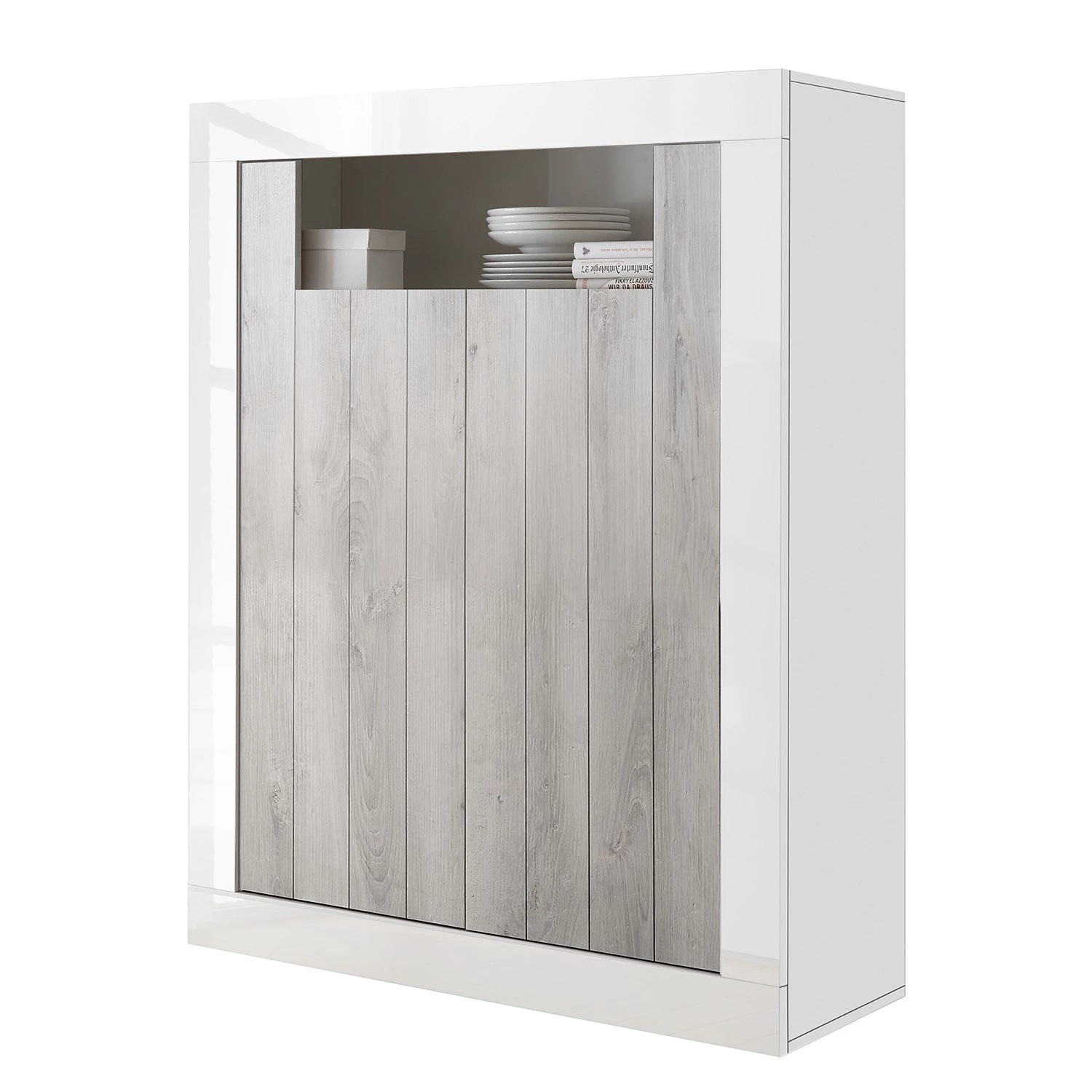 LC Spa Buffet haut Urbino - Gris clair / Blanc 3 LC Spa Buffet haut Urbino - Gris clair / Blanc