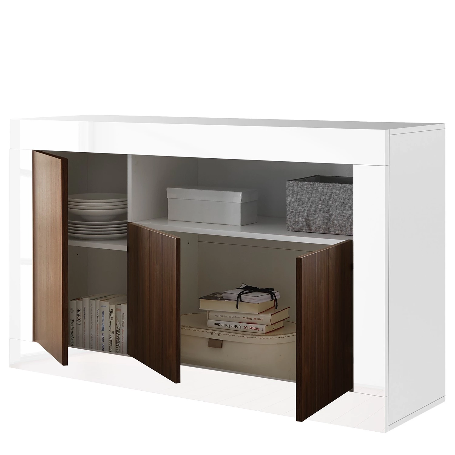 LC Spa Buffet Urbino II - Imitation noisetier / Blanc 7 LC Spa Buffet Urbino II - Imitation noisetier / Blanc – Image 5