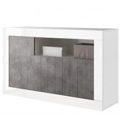 LC Spa Buffet Urbino II - Imitation béton / Blanc
