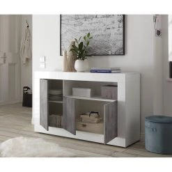 LC Spa Buffet Urbino II - Imitation béton / Blanc -Meubles de salon Soldes 1000178463 201029 09093700819 MOOD DETAILS P000000001000178463 mood