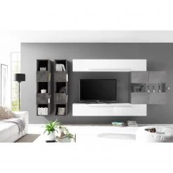 LC Spa Ensemble meubles TV Infinity IX (5 él.) - Imitation béton / Graphite
