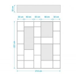 Loftscape Bibliothèque Emporior III - Mat beige clair 7 Loftscape Bibliothèque Emporior III - Mat beige clair -Meubles de salon Soldes 1000178980 190801 08301600045 SKETCH DETAILS P000000001000178980 sketch