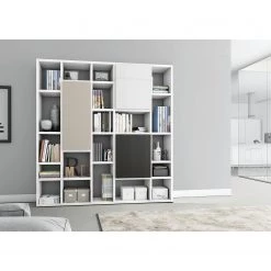 Loftscape Bibliothèque Emporior III - Blanc brillant