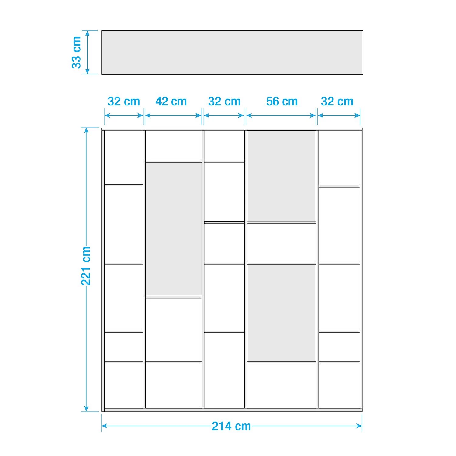 Loftscape Bibliothèque Emporior VII - Imitation chêne marron-noir - Largeur : 214 cm 5 Loftscape Bibliothèque Emporior VII - Imitation chêne marron-noir - Largeur : 214 cm – Image 3