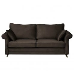 Maison Belfort Canapé Killara (3 places) - Velours - Marron foncé -Meubles de salon Soldes 1000179142 190911 09323800516 DETAILS P000000001000179142