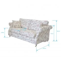 Maison Belfort Canapé Killara (3 places) - Velours - Marron foncé -Meubles de salon Soldes 1000179142 190911 09323800529 SKETCH DETAILS P000000001000179142 sketch