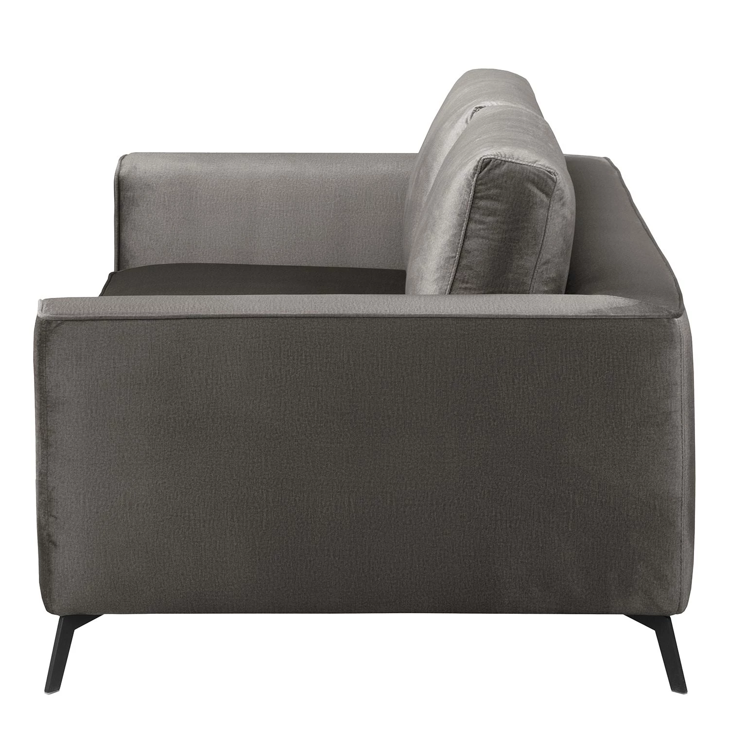 Jack & Alice Canapé Sanchez I (2 places) - Velours - Velours Onoli: Gris fumé 6 Jack & Alice Canapé Sanchez I (2 places) - Velours - Velours Onoli: Gris fumé – Image 4