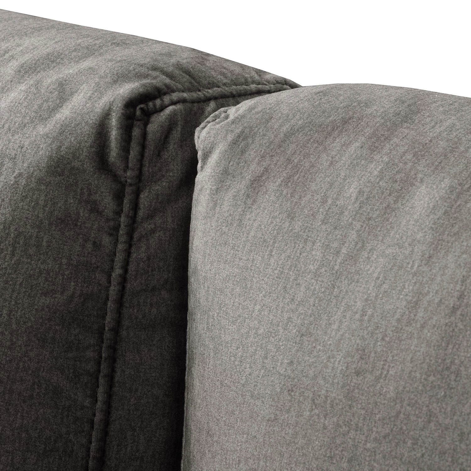 Jack & Alice Canapé Sanchez I (2 places) - Velours - Velours Onoli: Gris fumé 9 Jack & Alice Canapé Sanchez I (2 places) - Velours - Velours Onoli: Gris fumé – Image 7