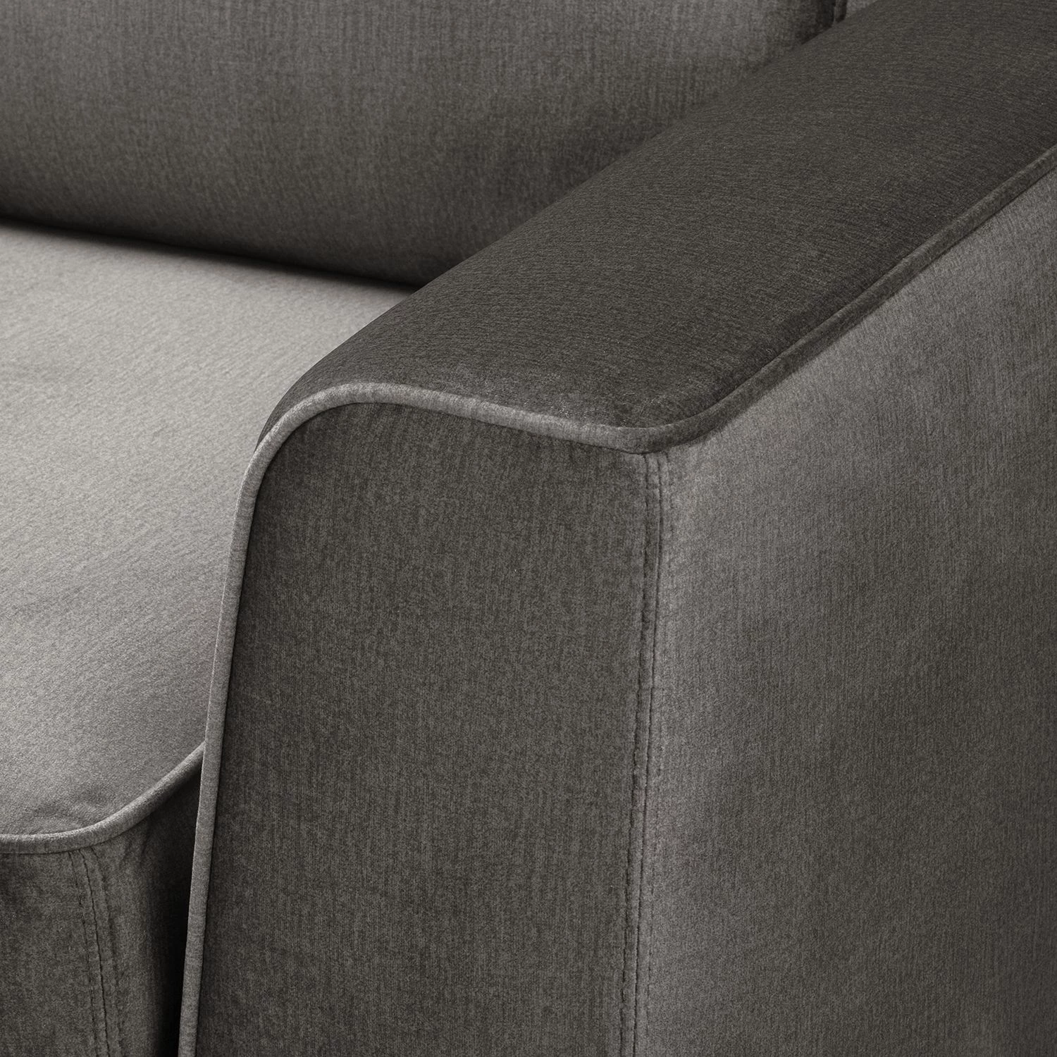 Jack & Alice Canapé Sanchez I (2 places) - Velours - Velours Onoli: Gris fumé 10 Jack & Alice Canapé Sanchez I (2 places) - Velours - Velours Onoli: Gris fumé – Image 8
