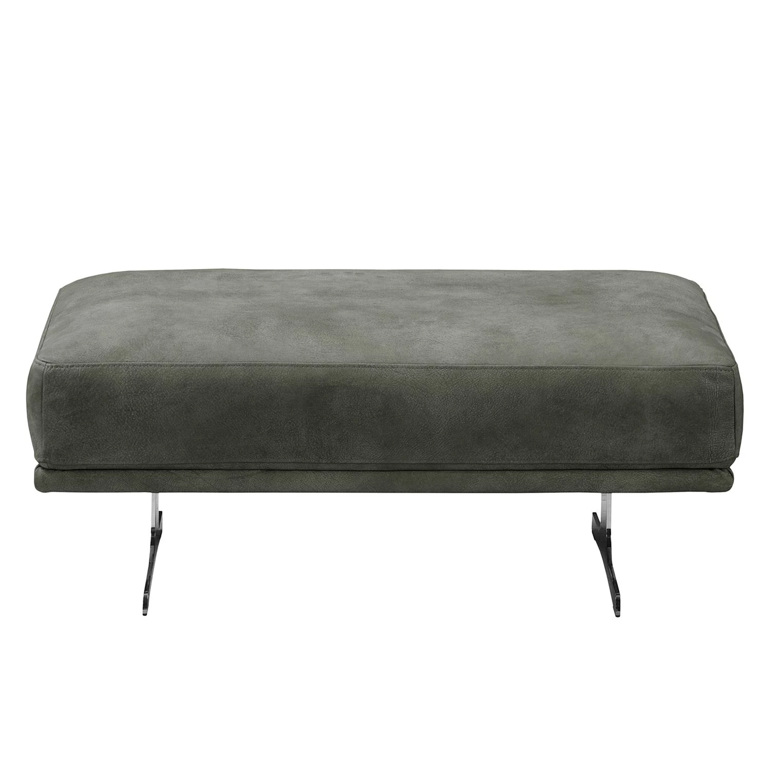 Ars manufacti Repose-pieds capitonné Hendra I - Cuir véritable - Anthracite 5 Ars manufacti Repose-pieds capitonné Hendra I - Cuir véritable - Anthracite – Image 3