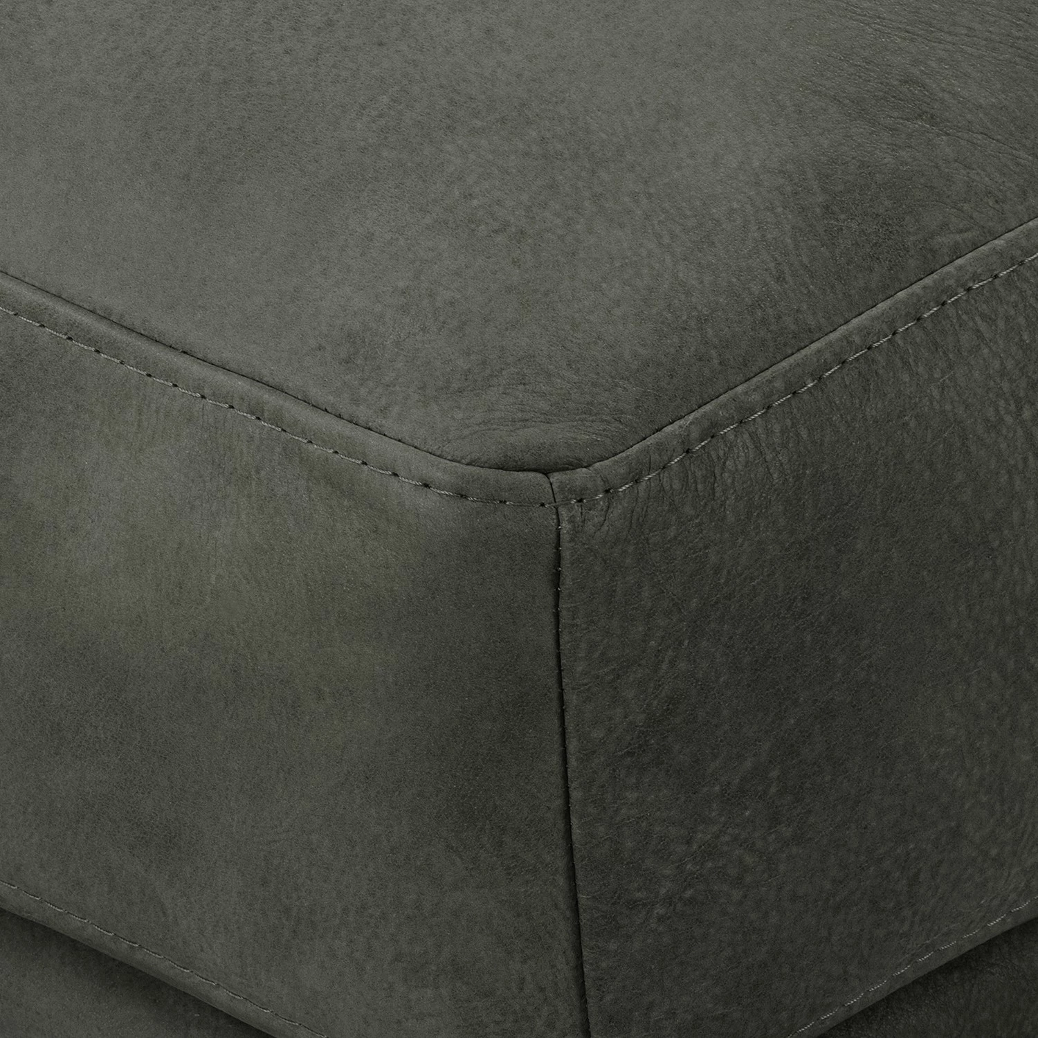 Ars manufacti Repose-pieds capitonné Hendra I - Cuir véritable - Anthracite 9 Ars manufacti Repose-pieds capitonné Hendra I - Cuir véritable - Anthracite – Image 7