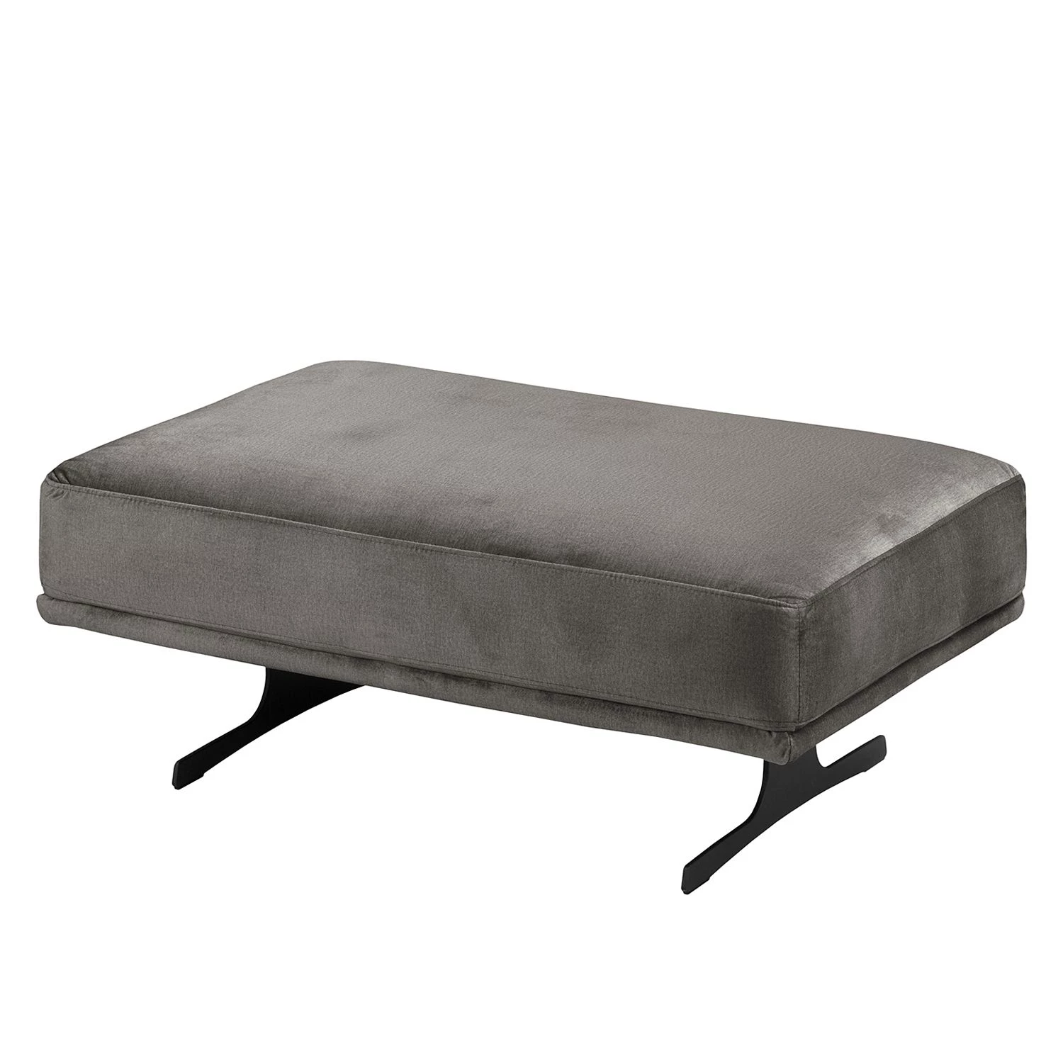 Fredriks Repose-pieds capitonné Hendra II - Tissu - Velours Onoli: Gris fumé 3 Fredriks Repose-pieds capitonné Hendra II - Tissu - Velours Onoli: Gris fumé