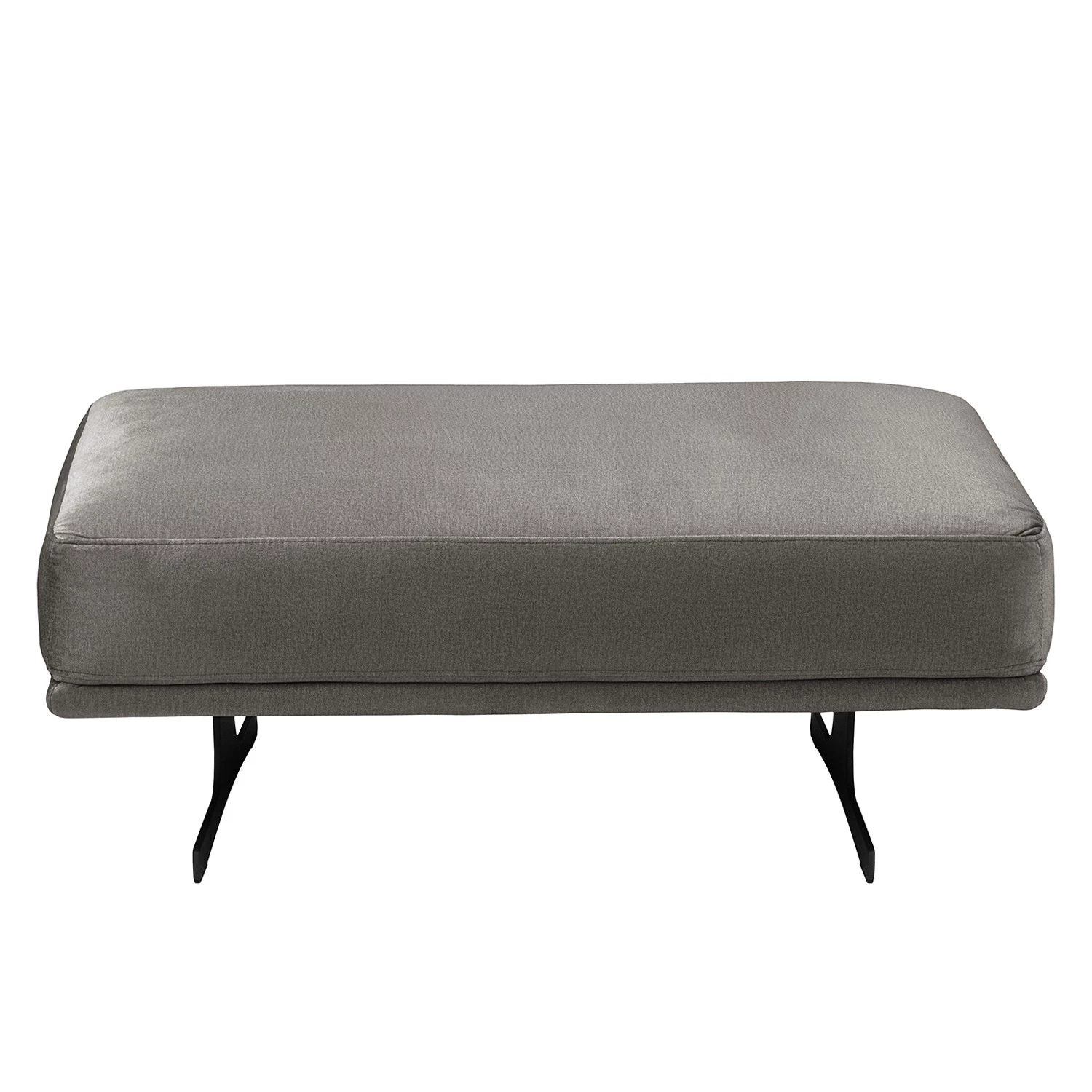 Fredriks Repose-pieds capitonné Hendra II - Tissu - Velours Onoli: Gris fumé 4 Fredriks Repose-pieds capitonné Hendra II - Tissu - Velours Onoli: Gris fumé – Image 2