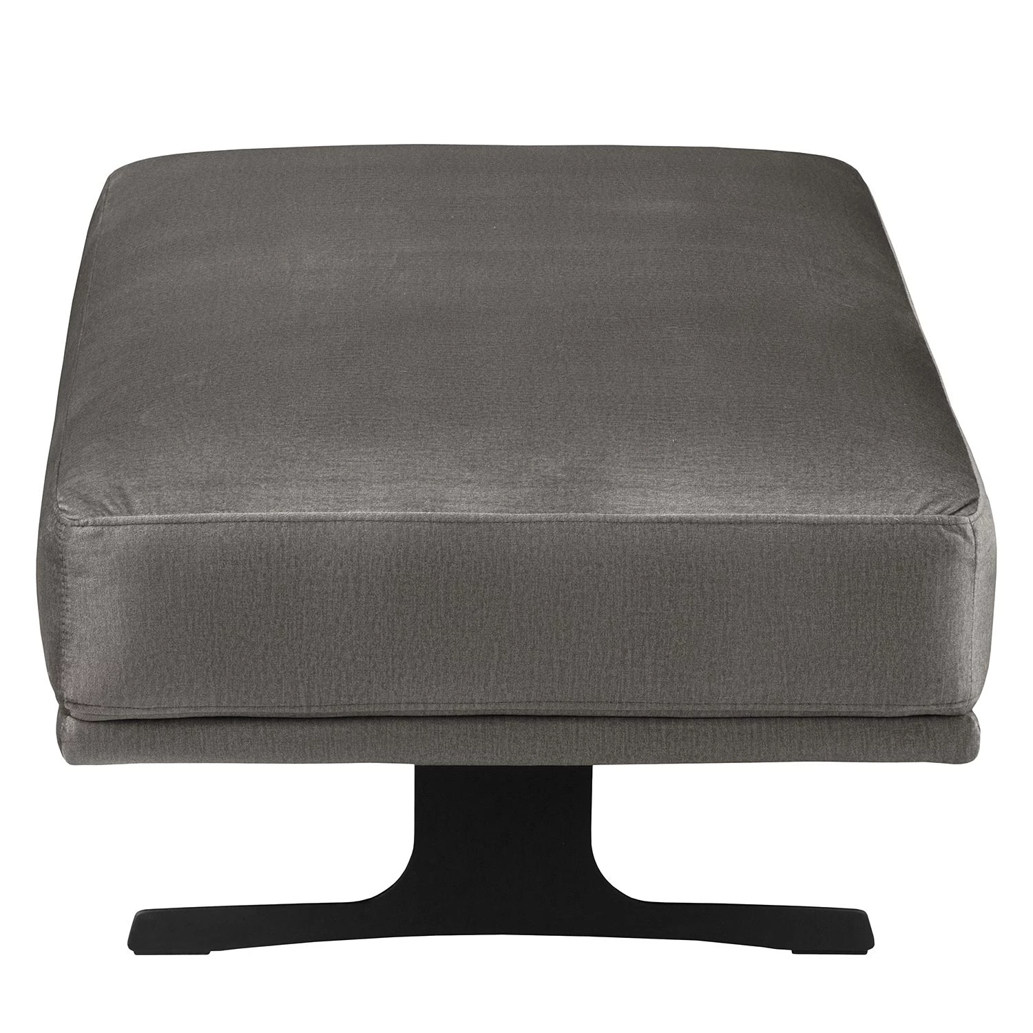 Fredriks Repose-pieds capitonné Hendra II - Tissu - Velours Onoli: Gris fumé 5 Fredriks Repose-pieds capitonné Hendra II - Tissu - Velours Onoli: Gris fumé – Image 3