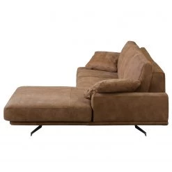 Ars manufacti Canapé d’angle Hendra I - Cuir véritable - Marron - Méridienne courte à droite (vue de face) -Meubles de salon Soldes 1000179339 190813 17585601074 DETAILS P000000001000179339