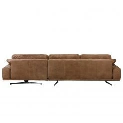 Ars manufacti Canapé d’angle Hendra I - Cuir véritable - Marron - Méridienne courte à droite (vue de face) -Meubles de salon Soldes 1000179339 190813 17585601077 DETAILS P000000001000179339