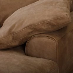 Ars manufacti Canapé d’angle Hendra I - Cuir véritable - Marron - Méridienne courte à droite (vue de face) -Meubles de salon Soldes 1000179339 190813 17585701081 DETAILS P000000001000179339