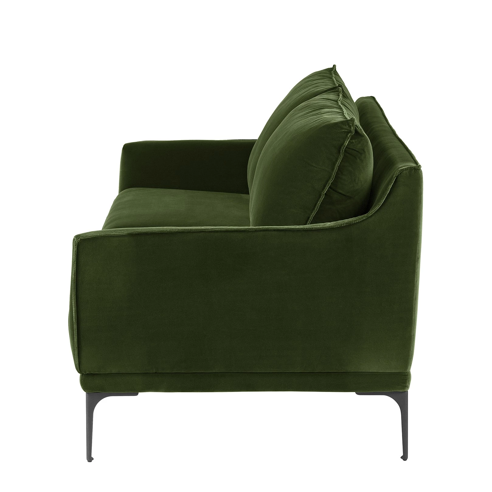 Studio Copenhagen Canapé Pouch (3 places) - Velours - Vert foncé 7 Studio Copenhagen Canapé Pouch (3 places) - Velours - Vert foncé – Image 5