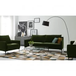 Studio Copenhagen Canapé Pouch (3 places) - Velours - Vert foncé 19 Studio Copenhagen Canapé Pouch (3 places) - Velours - Vert foncé -Meubles de salon Soldes 1000179414 200320 15312200001 MOOD DETAILS P000000001000179414 mood