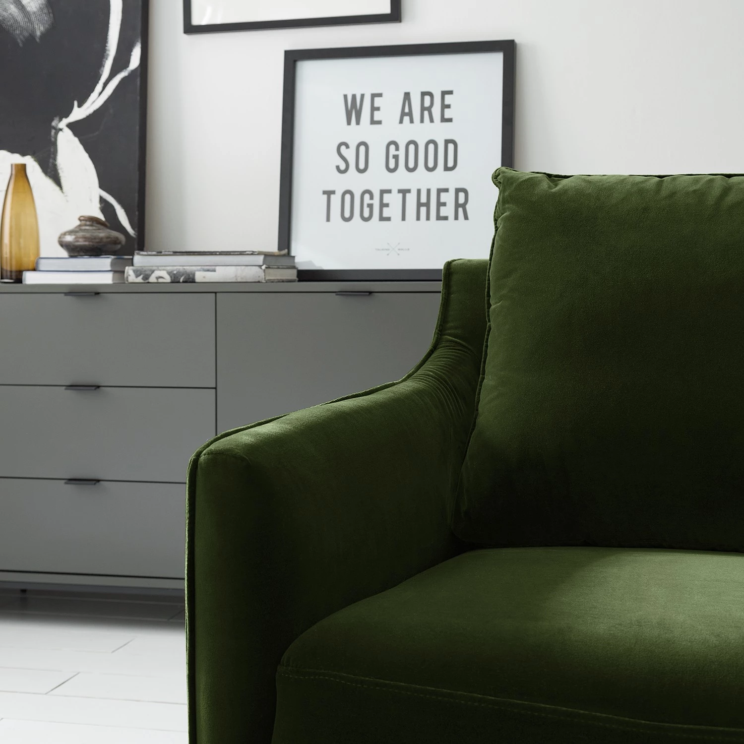 Studio Copenhagen Canapé Pouch (3 places) - Velours - Vert foncé 9 Studio Copenhagen Canapé Pouch (3 places) - Velours - Vert foncé – Image 7