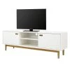 Tenzo Buffet bas Svea I - Blanc / Imitation chêne -Meubles de salon Soldes 1000179427 190724 06293300208 IMAGE P000000001000179427