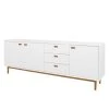 Tenzo Buffet Svea III - Blanc / Imitation chêne -Meubles de salon Soldes 1000179429 190724 06293600227 IMAGE P000000001000179429