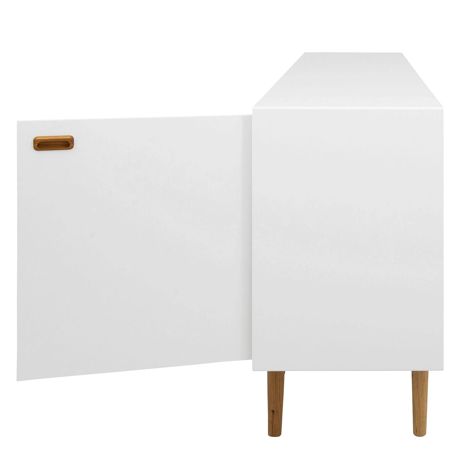 Tenzo Buffet Svea III - Blanc / Imitation chêne 8 Tenzo Buffet Svea III - Blanc / Imitation chêne – Image 6