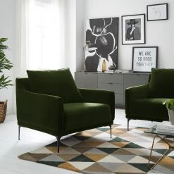 Studio Copenhagen Fauteuil Pouch - Velours - Vert foncé -Meubles de salon Soldes 1000179430 200320 15314900011 MOOD DETAILS P000000001000179430 mood