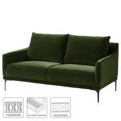 Studio Copenhagen Canapé Pouch (2 places) - Velours - Vert foncé -Meubles de salon Soldes 1000179433 200207 10241800039 ICON DETAILS P000000001000179433 icon seal