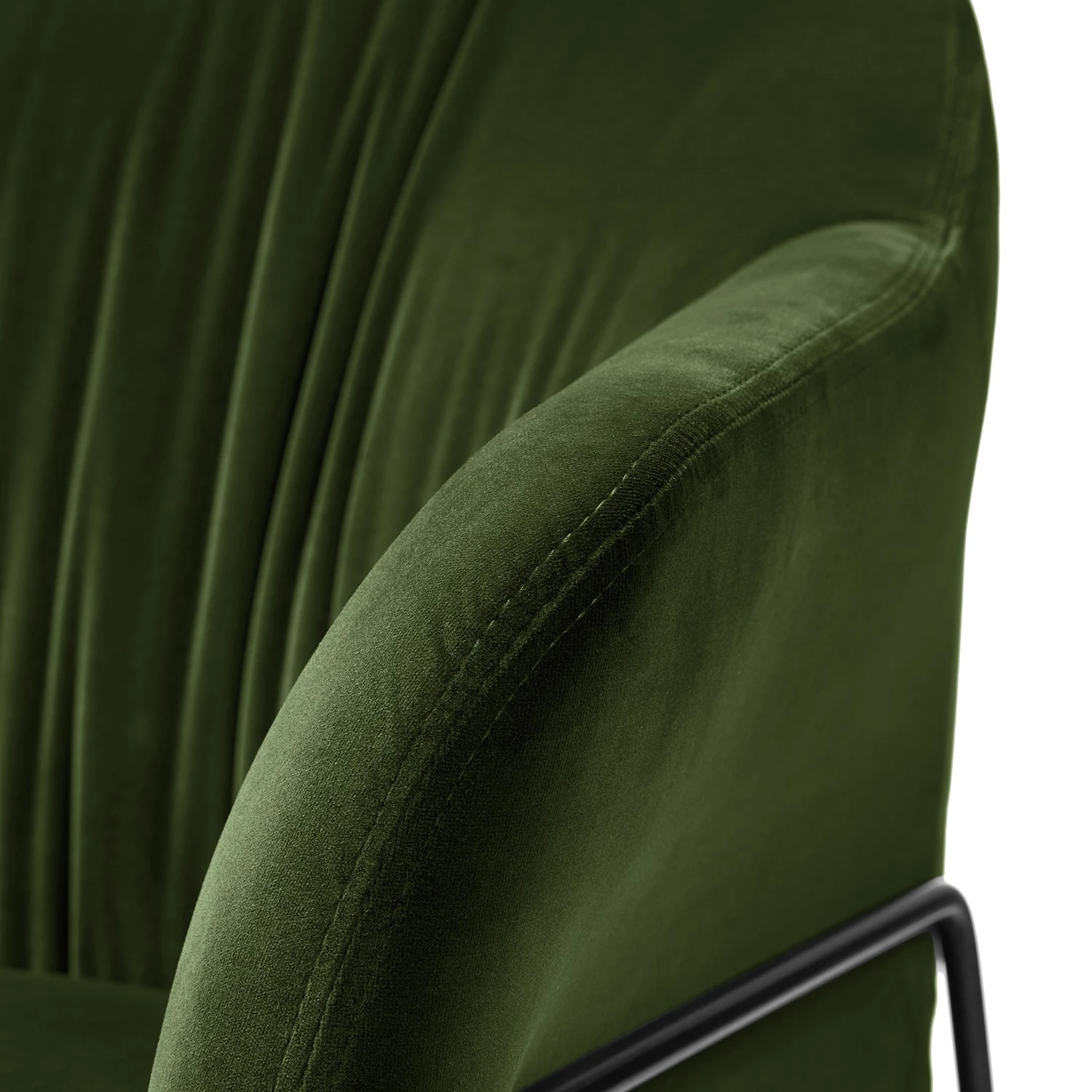 Studio Copenhagen Fauteuil Lubz - Velours - Vert foncé 15 Studio Copenhagen Fauteuil Lubz - Velours - Vert foncé – Image 13