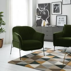 Studio Copenhagen Fauteuil Lubz - Velours - Vert foncé 20 Studio Copenhagen Fauteuil Lubz - Velours - Vert foncé -Meubles de salon Soldes 1000179434 200320 15320400019 MOOD DETAILS P000000001000179434 mood