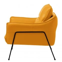 Studio Copenhagen Fauteuil Knokke II - Cuir véritable - Jaune doré 22 Studio Copenhagen Fauteuil Knokke II - Cuir véritable - Jaune doré -Meubles de salon Soldes 1000179435 200211 09285900012 DETAILS P000000001000179435