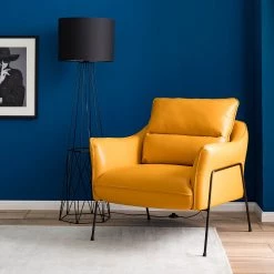 Studio Copenhagen Fauteuil Knokke II - Cuir véritable - Jaune doré 19 Studio Copenhagen Fauteuil Knokke II - Cuir véritable - Jaune doré -Meubles de salon Soldes 1000179435 200622 14532700001 MOOD DETAILS P000000001000179435 mood