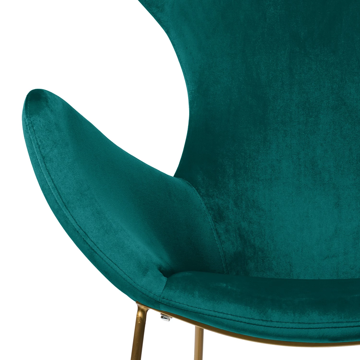 Jack & Alice Fauteuil Cabuya - Velours - Bleu pétrole 14 Jack & Alice Fauteuil Cabuya - Velours - Bleu pétrole – Image 12