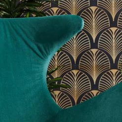 Jack & Alice Fauteuil Cabuya - Velours - Bleu pétrole 42 Jack & Alice Fauteuil Cabuya - Velours - Bleu pétrole -Meubles de salon Soldes 1000179440 200406 14490000004 DETAILS P000000001000179440