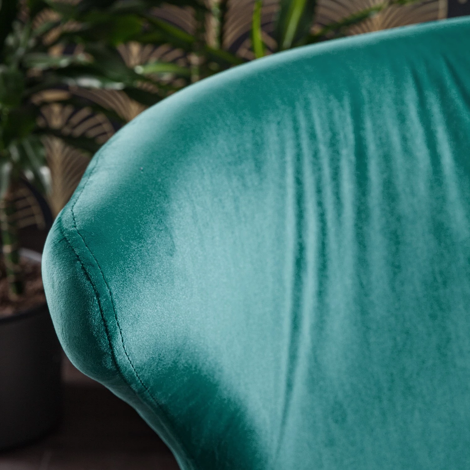 Jack & Alice Fauteuil Cabuya - Velours - Bleu pétrole 23 Jack & Alice Fauteuil Cabuya - Velours - Bleu pétrole – Image 21