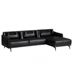 Studio Copenhagen Canapé d’angle Harlev - Cuir véritable - Méridienne courte à droite (vue de face) 24 Studio Copenhagen Canapé d’angle Harlev - Cuir véritable - Méridienne courte à droite (vue de face) -Meubles de salon Soldes 1000179455 200211 15162800018 DETAILS P000000001000179455