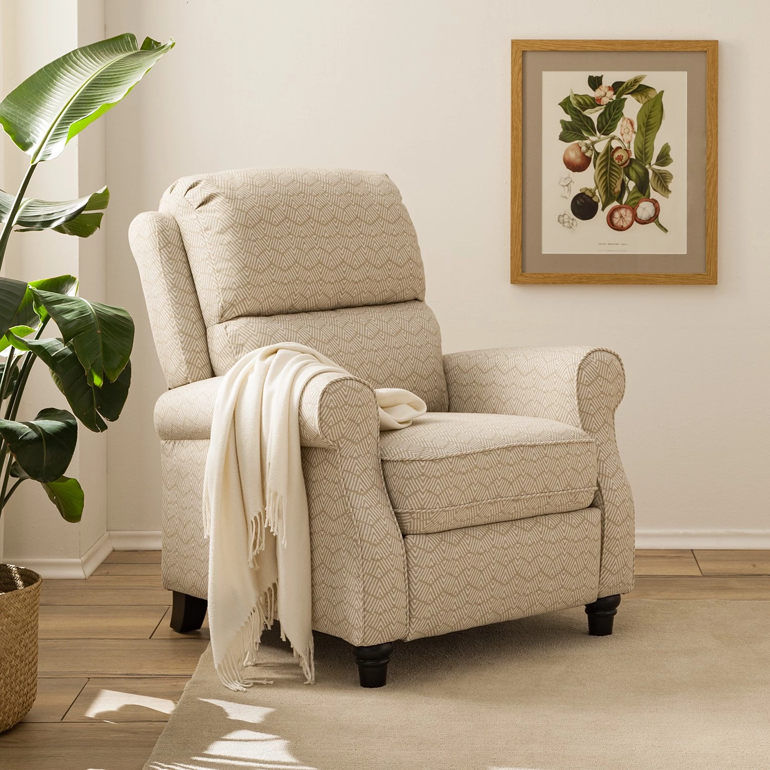 Fredriks Relaxfauteuil Tinamba - Tissu - Beige 4 Fredriks Relaxfauteuil Tinamba - Tissu - Beige – Image 2