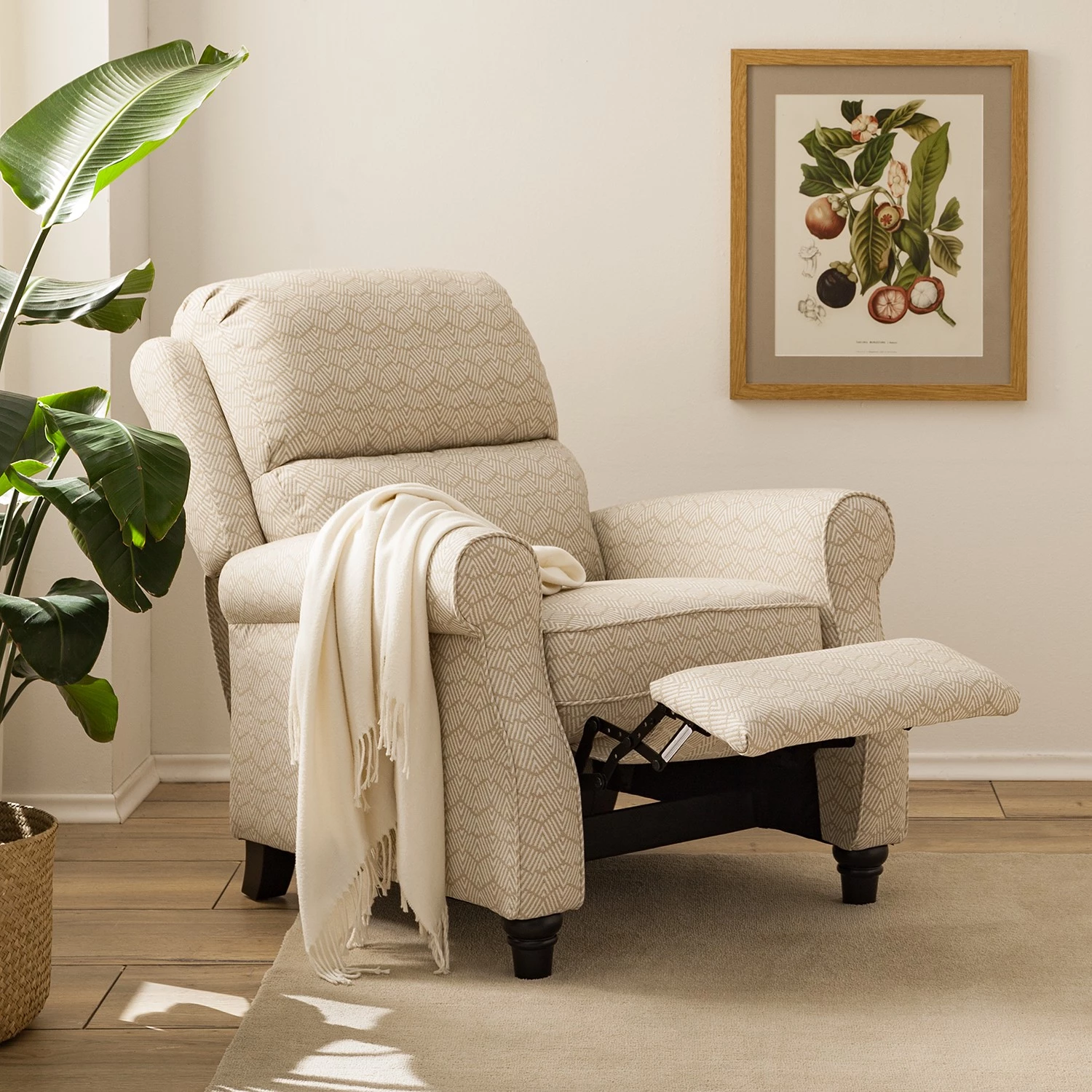 Fredriks Relaxfauteuil Tinamba - Tissu - Beige 5 Fredriks Relaxfauteuil Tinamba - Tissu - Beige – Image 3