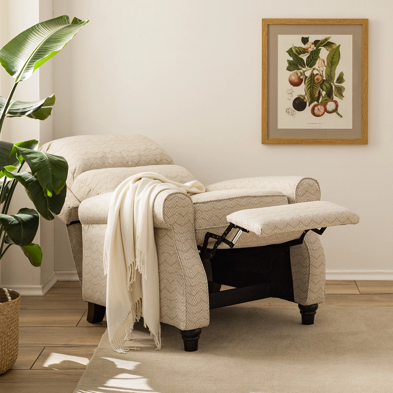 Fredriks Relaxfauteuil Tinamba - Tissu - Beige 6 Fredriks Relaxfauteuil Tinamba - Tissu - Beige – Image 4