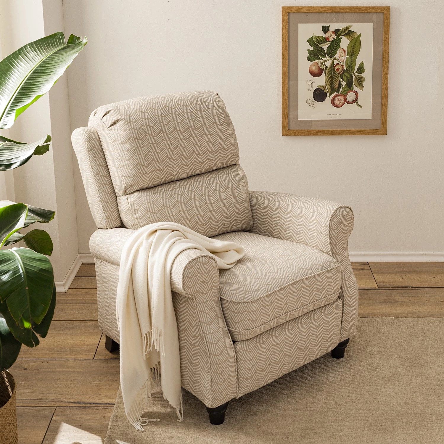 Fredriks Relaxfauteuil Tinamba - Tissu - Beige 7 Fredriks Relaxfauteuil Tinamba - Tissu - Beige – Image 5