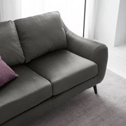 Jack & Alice Canapé Tennyson (2 places) - Velours - Gris -Meubles de salon Soldes 1000180141 201030 05551900023 DETAILS P000000001000180141