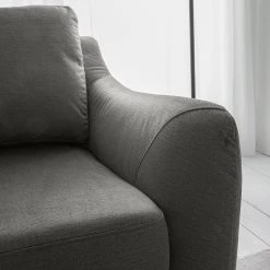 Jack & Alice Canapé Tennyson (2 places) - Velours - Gris -Meubles de salon Soldes 1000180141 201030 05552100025 DETAILS P000000001000180141