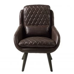 Ars manufacti Fauteuil Belrose I - Imitation cuir - Marron foncé -Meubles de salon Soldes 1000180872 200708 10521700002 DETAILS P000000001000180872