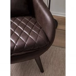 Ars manufacti Fauteuil Belrose I - Imitation cuir - Marron foncé -Meubles de salon Soldes 1000180872 200723 13374000005 DETAILS P000000001000180872